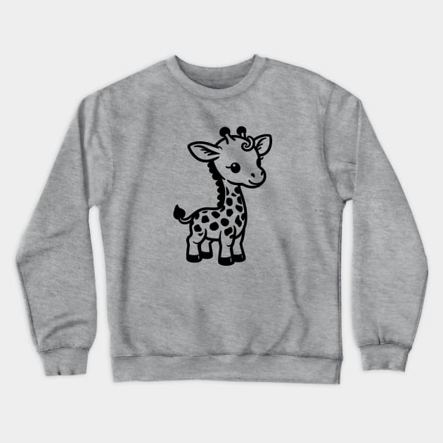 Giraffe Calf Crewneck Sweatshirt by KayBee Gift Shop
